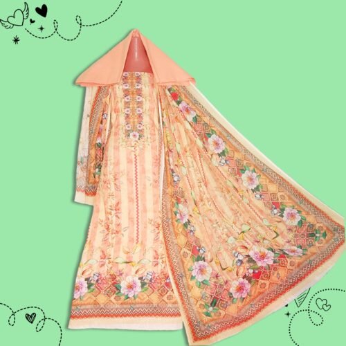 আড়ি এমব্রয়ডারি প্রিমিয়াম সুতি থ্রী-পিস