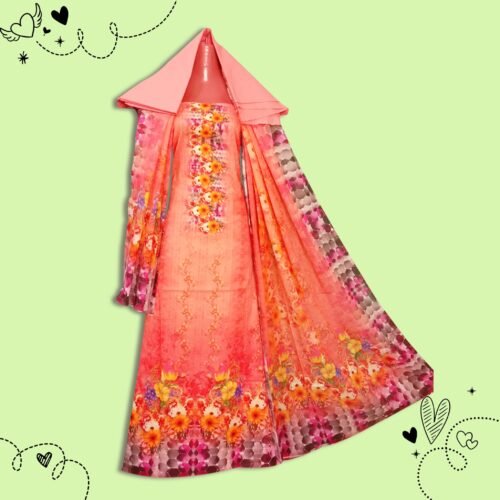 আড়ি এমব্রয়ডারি প্রিমিয়াম সুতি থ্রী-পিস