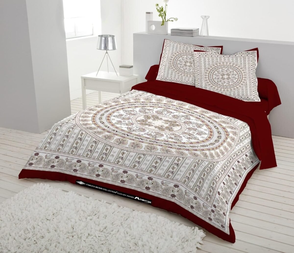 পাকিজা লাক্সারি প্যানেল বেডশীট II Pakiza Bedsheet