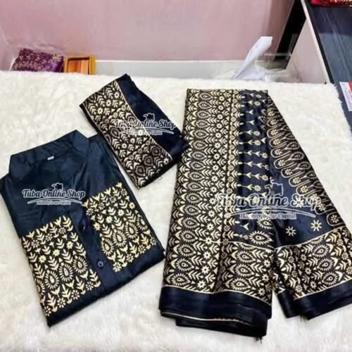 জাপানী সিল্ক কাপল ড্রেস Premium "Couple dress" 3 piece