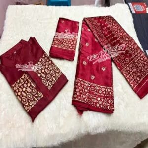 জাপানী সিল্ক কাপল ড্রেস Premium "Couple dress" 3 piece