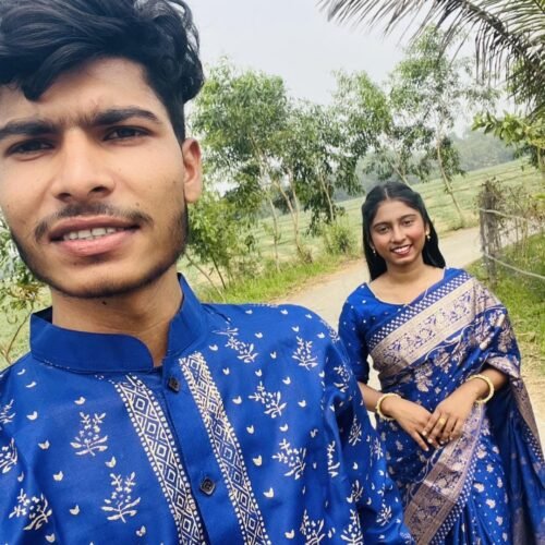 জাপানী সিল্ক কাপল ড্রেস Premium "Couple dress" 3 piece